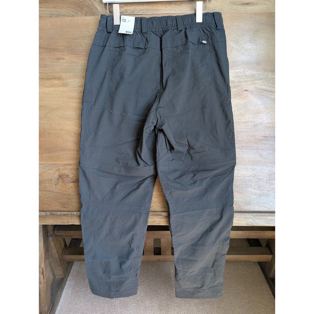 NWT REI Co-op Sahara Convertible Pants Womens 12T Pirate Black Hiking Outdoor - Picture 2 of 4